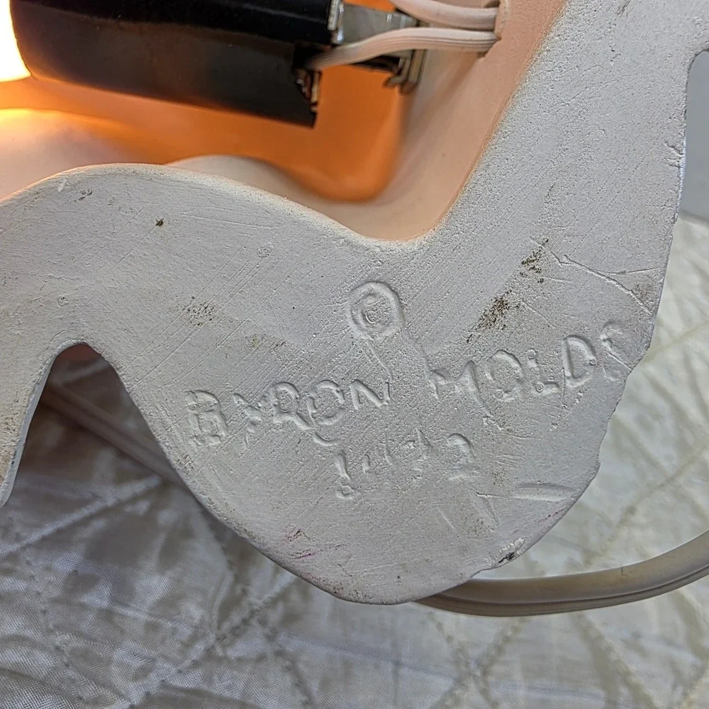 Vintage Byron Mold Ghost Holding a Jack-O-Lantern Light-Up Ceramic Figure 9.5